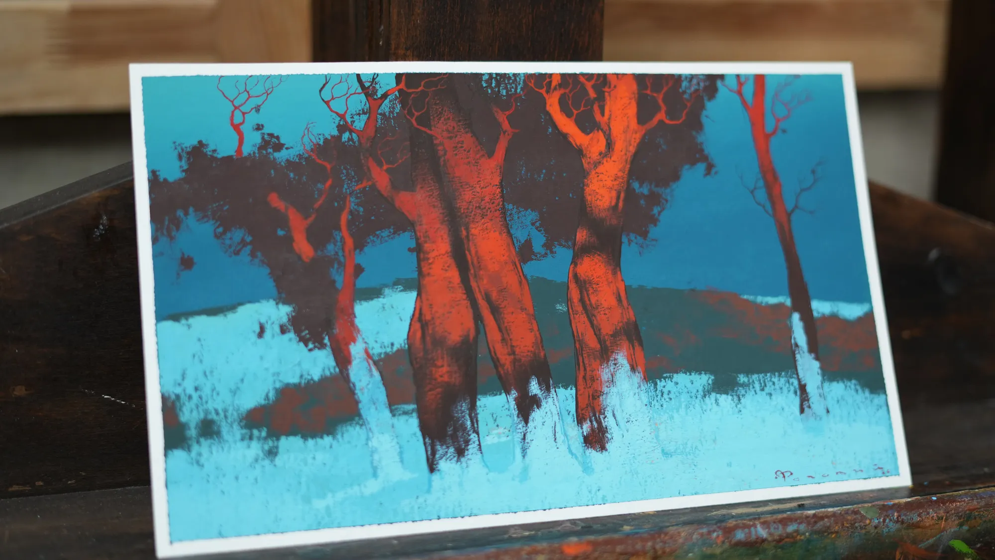 Image of Sketch 210 by Artem Rohovyi, size: 17x29, made of Gouache,paper, from Kharkiv, priced at $300 Photo 2 of 2.