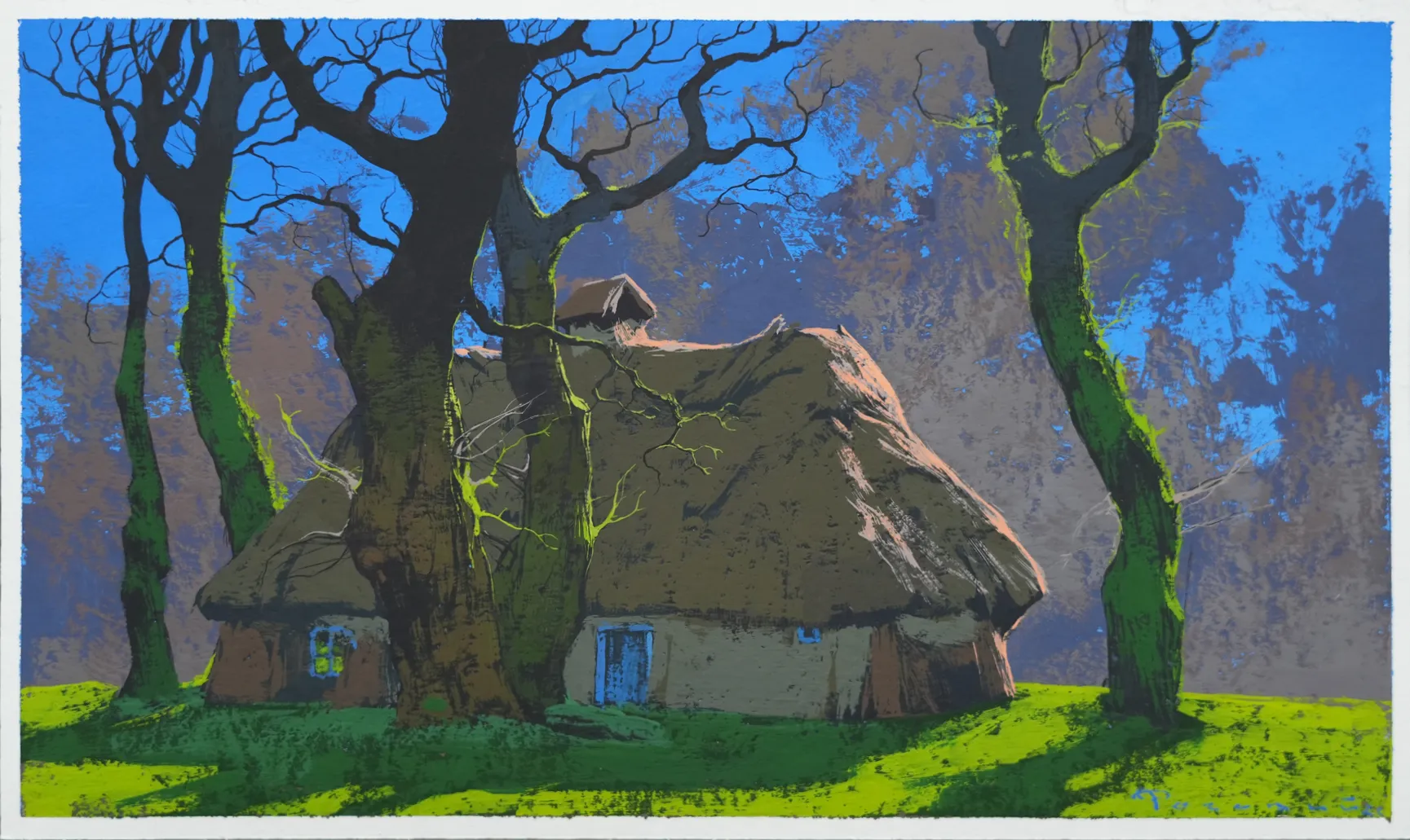 Image of Sketch 214 by Artem Rohovyi, size: 16x27 cm, made of Gouache, paper, Painting medium, from Kharkiv, Ukraine, priced at $300