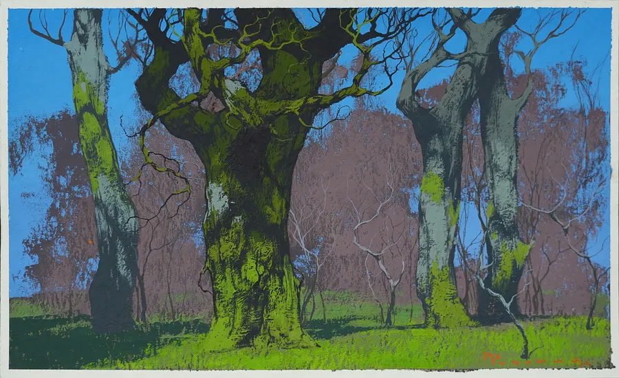 Image of Sketch 215 by Artem Rohovyi, size: 16x27 cm, made of Gouache, paper, Painting medium, from Kharkiv, Ukraine, priced at $300