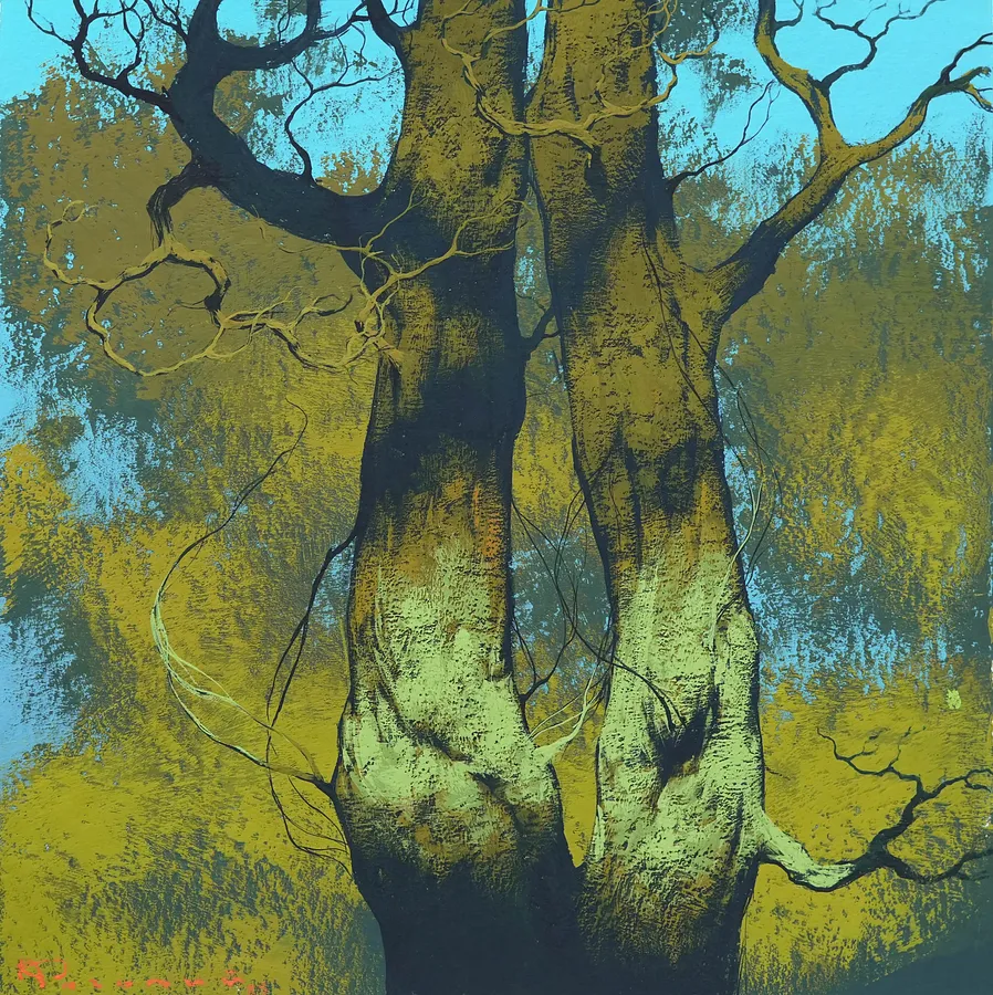 Image of Sketch 197 by Artem Rohovyi, size: 19x19 cm, made of Gouache,paper, Painting medium, from Kharkiv, priced at $250 Photo 1 of 2.