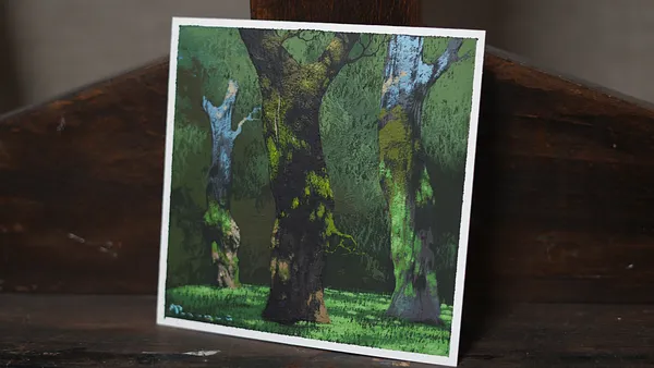 Image of Sketch 218 by Artem Rohovyi, size: 16x16 cm, made of Gouache,paper, Painting medium, from Kharkiv, priced at $300 Photo 3 of 3.