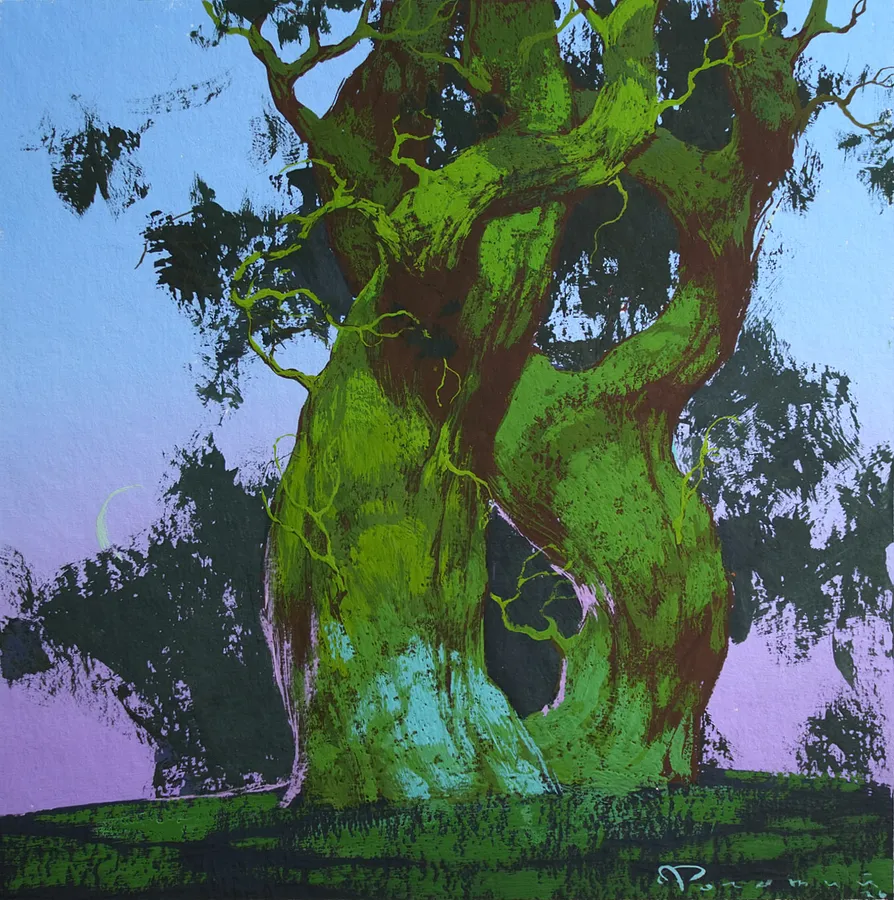 Image of Sketch 220 by Artem Rohovyi, size: 17x17 cm, made of Gouache, paper, Painting medium, from Kharkiv, priced at $250