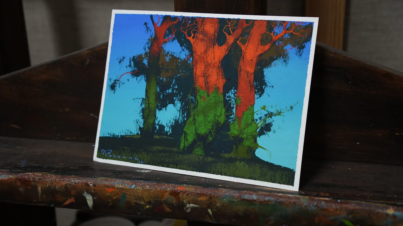 Image of Sketch 221 by Artem Rohovyi, size: 17x23, made of Gouache, paper, Painting medium, from Kharkiv, priced at $300 Photo 2 of 2.