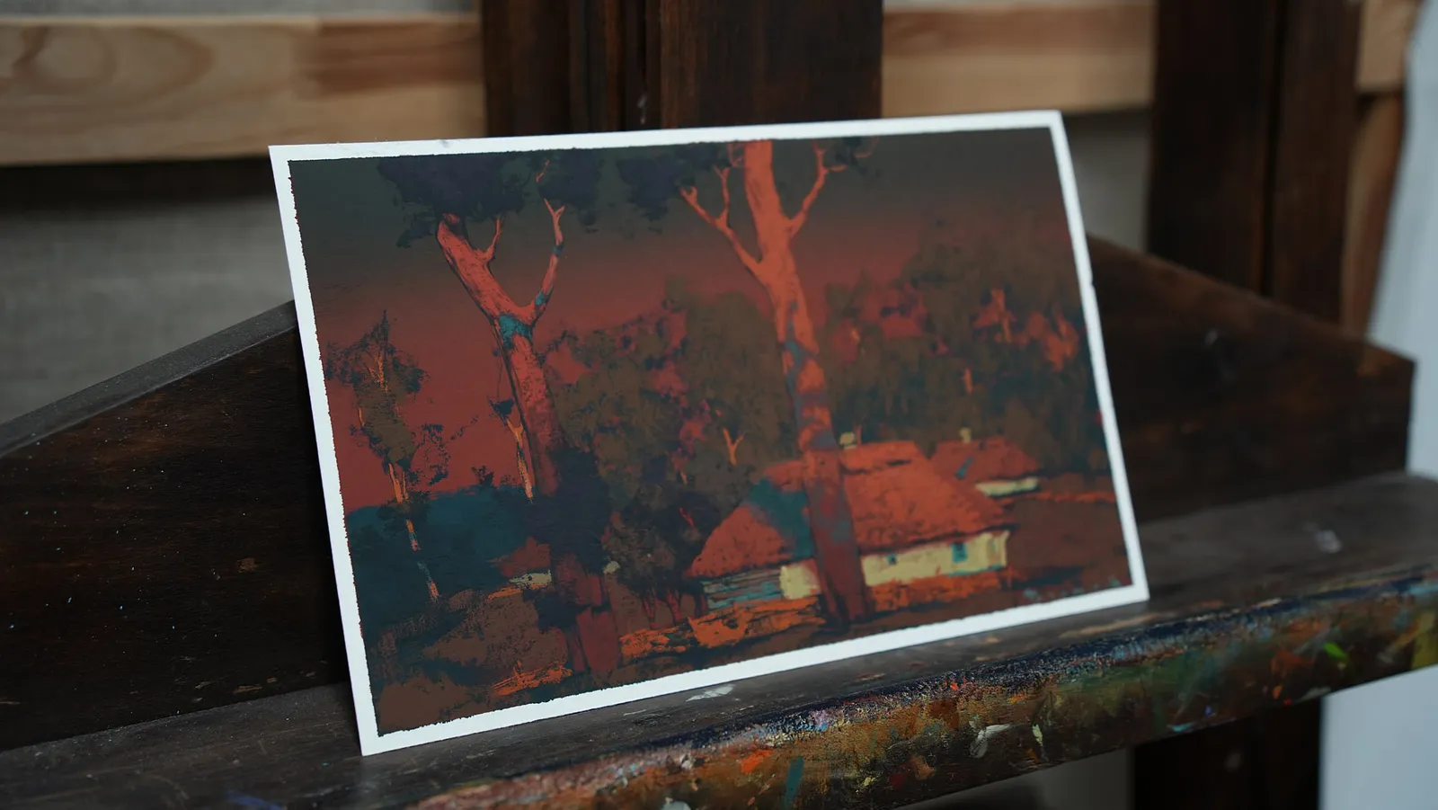 Image of Sketch 223 by Artem Rohovyi, size: 17x29 cm, made of Gouache,paper, Painting medium, from Kharkiv, priced at $300 Photo 2 of 2.