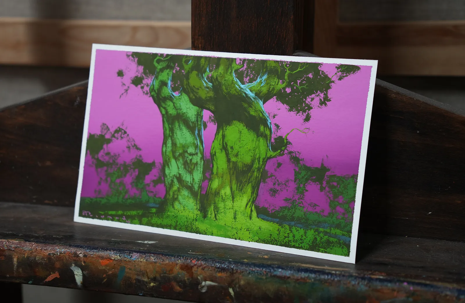 Image of Sketch 225 by Artem Rohovyi, size: 15.5x25 cm , made of Gouache,paper, Painting medium, from Kharkiv, priced at $280 Photo 2 of 2.