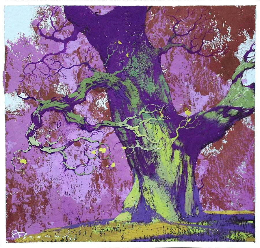 Image of Sketch 183 by Artem Rohovyi, size: 15x16 cm, made of Gouache, paper, Painting medium, from Kharkiv, Ukraine, priced at $210