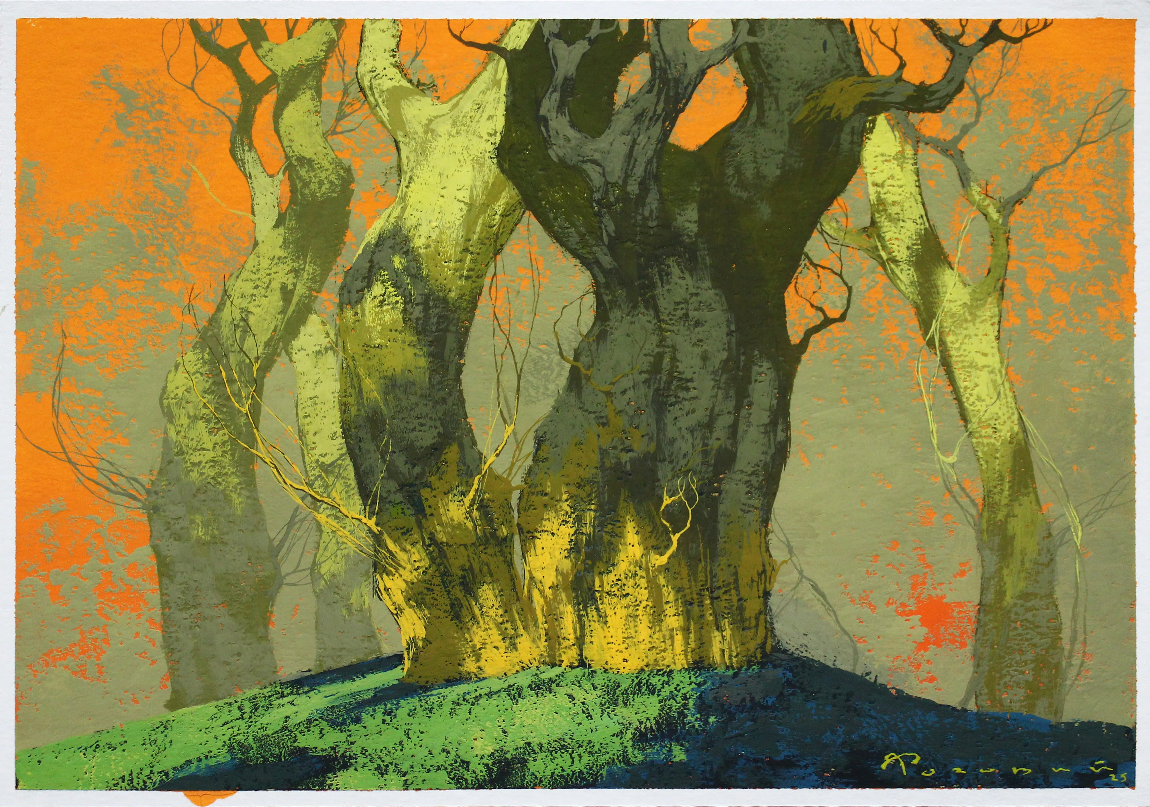 Image of Sketch 184 by Artem Rohovyi, size: 16x23 cm, made of Gouache, paper, Painting medium, from Kharkiv, Ukraine, priced at $300