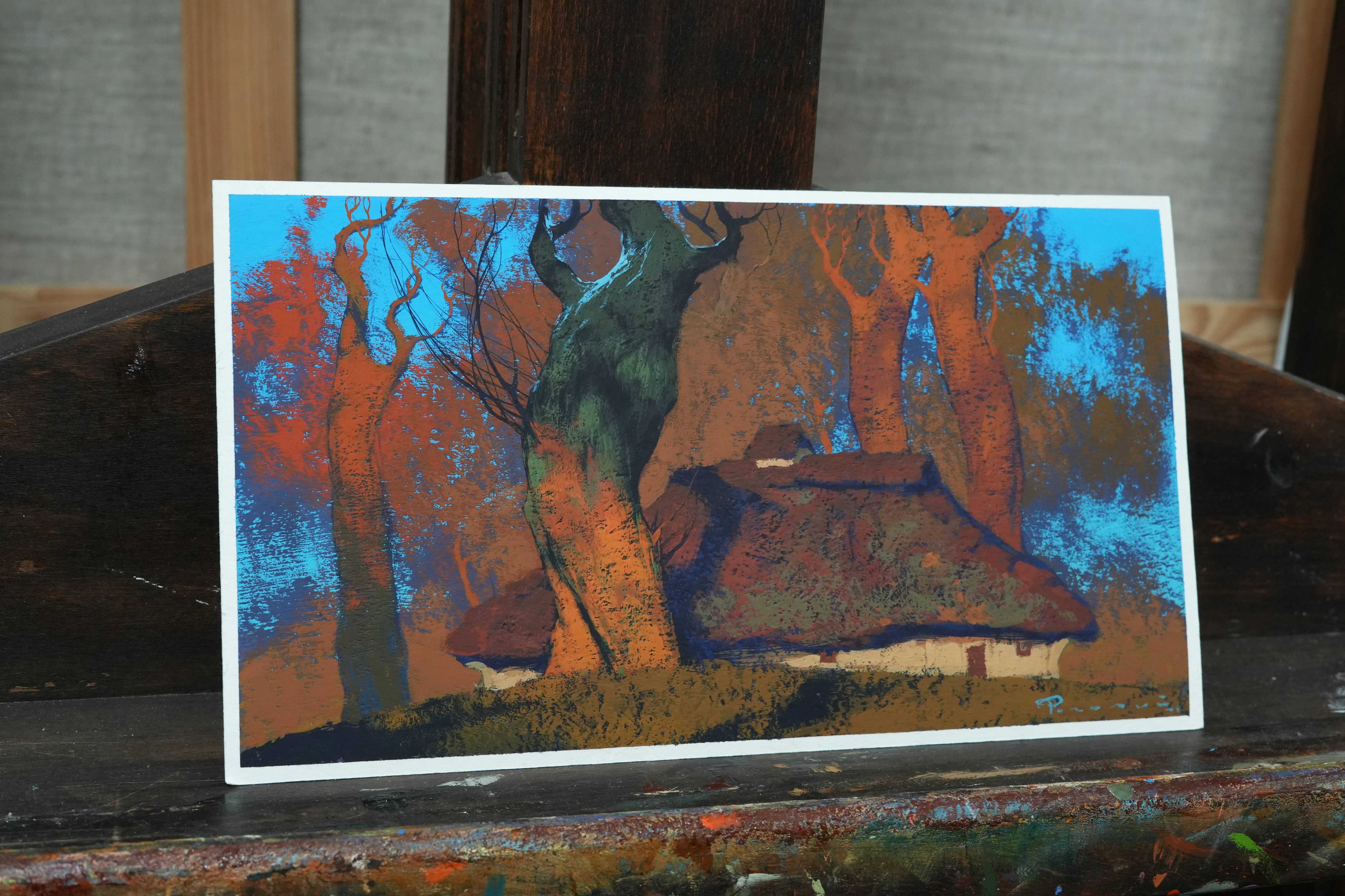 Image of Sketch 198 by Artem Rohovyi, size: 16x29 cm, made of Gouache, paper, Painting medium, from Kharkiv, Ukraine, priced at $300 Photo 2 of 3.