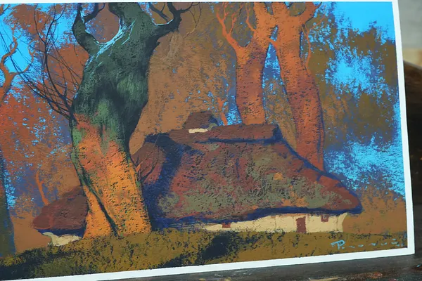 Image of Sketch 198 by Artem Rohovyi, size: 16x29 cm, made of Gouache, paper, Painting medium, from Kharkiv, Ukraine, priced at $300 Photo 3 of 3.