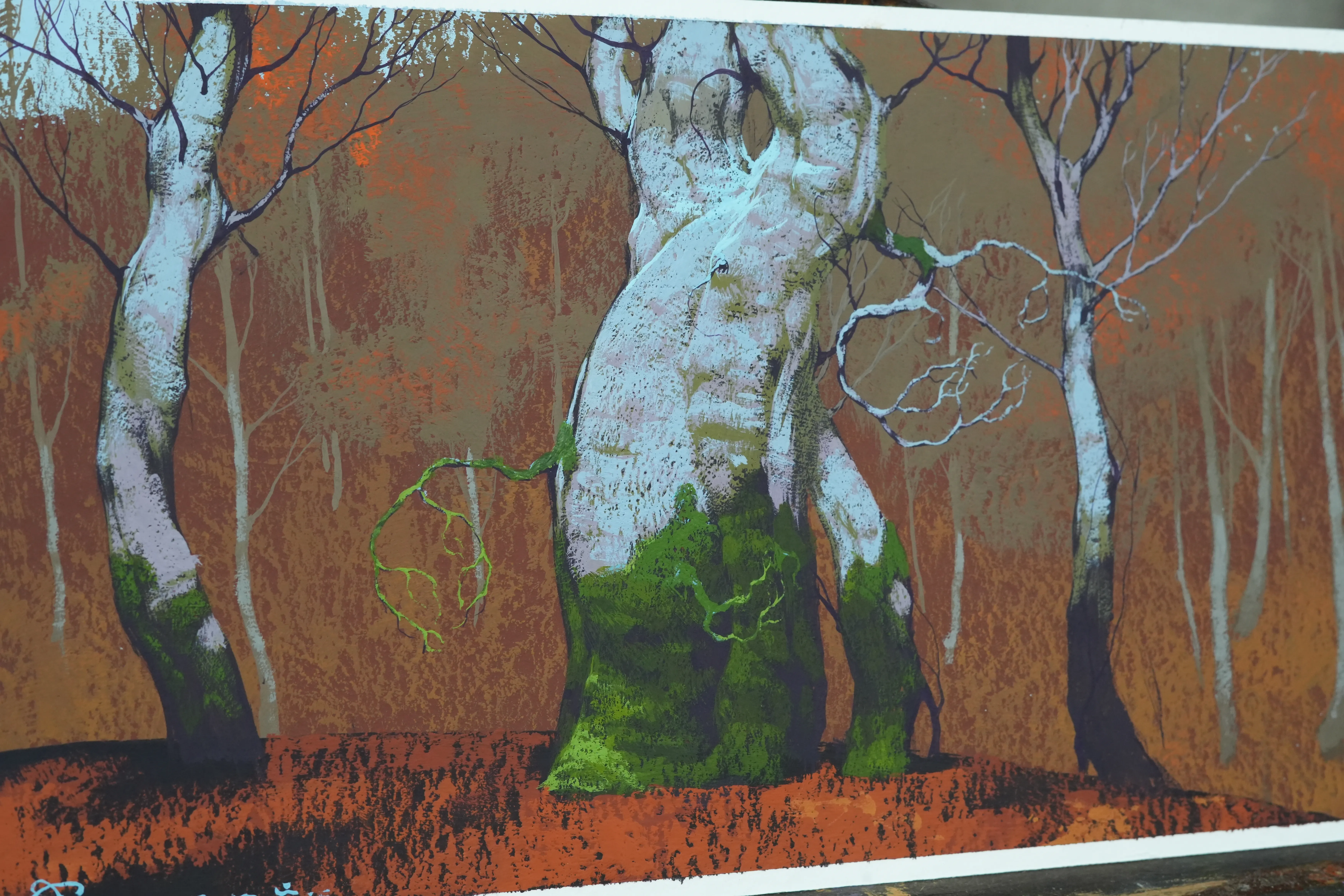 Image of Sketch 199 by Artem Rohovyi, size: 16x29 cm, made of Gouache, paper, Painting medium, from Kharkiv, Ukraine, priced at $300 Photo 2 of 3.