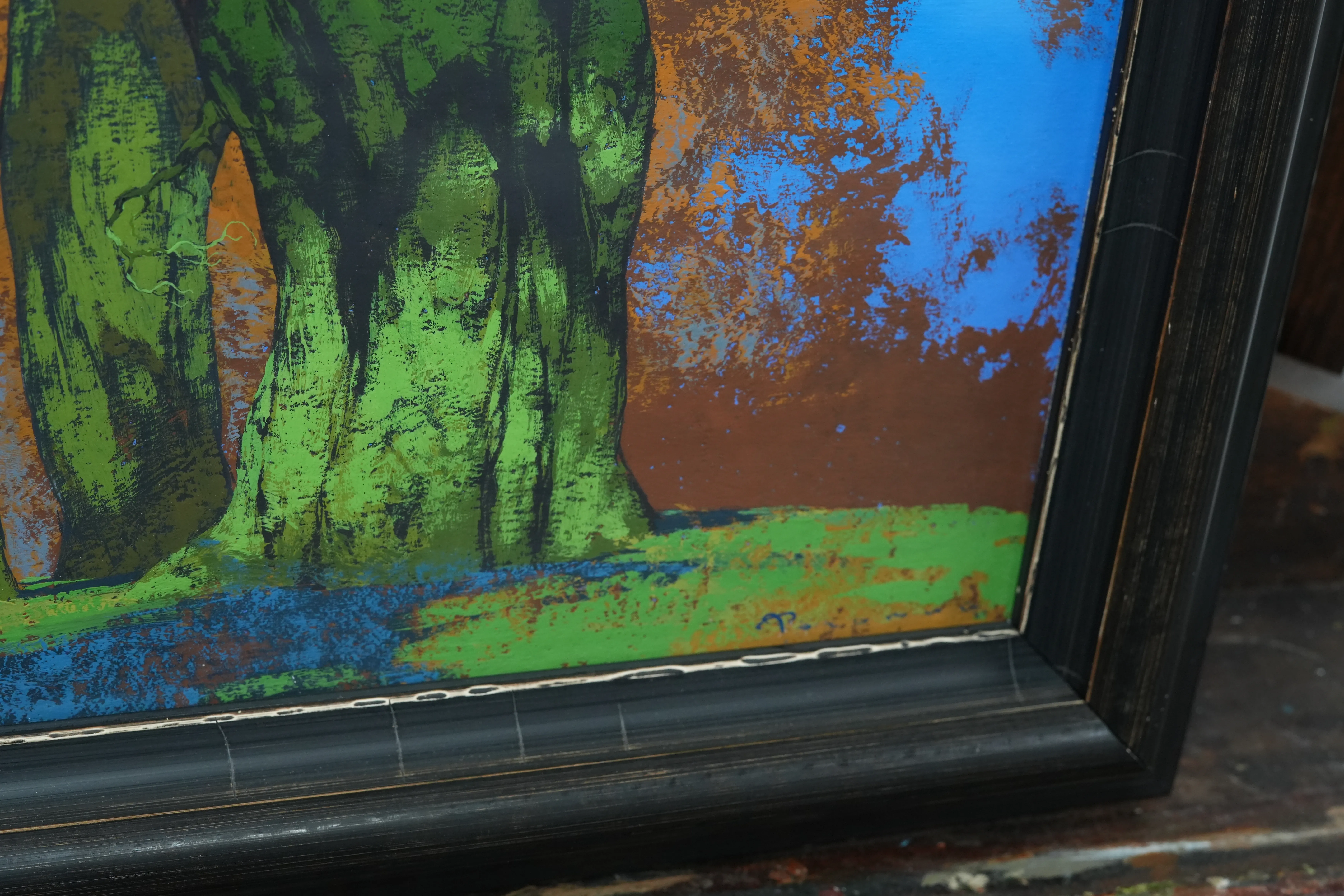 Image of Spring Sensation by Artem Rohovyi, size: 28.5x31.5 cm, made of Gouache, paper, Painting medium, from Kharkiv, Ukraine, priced at $500 Photo 3 of 3.