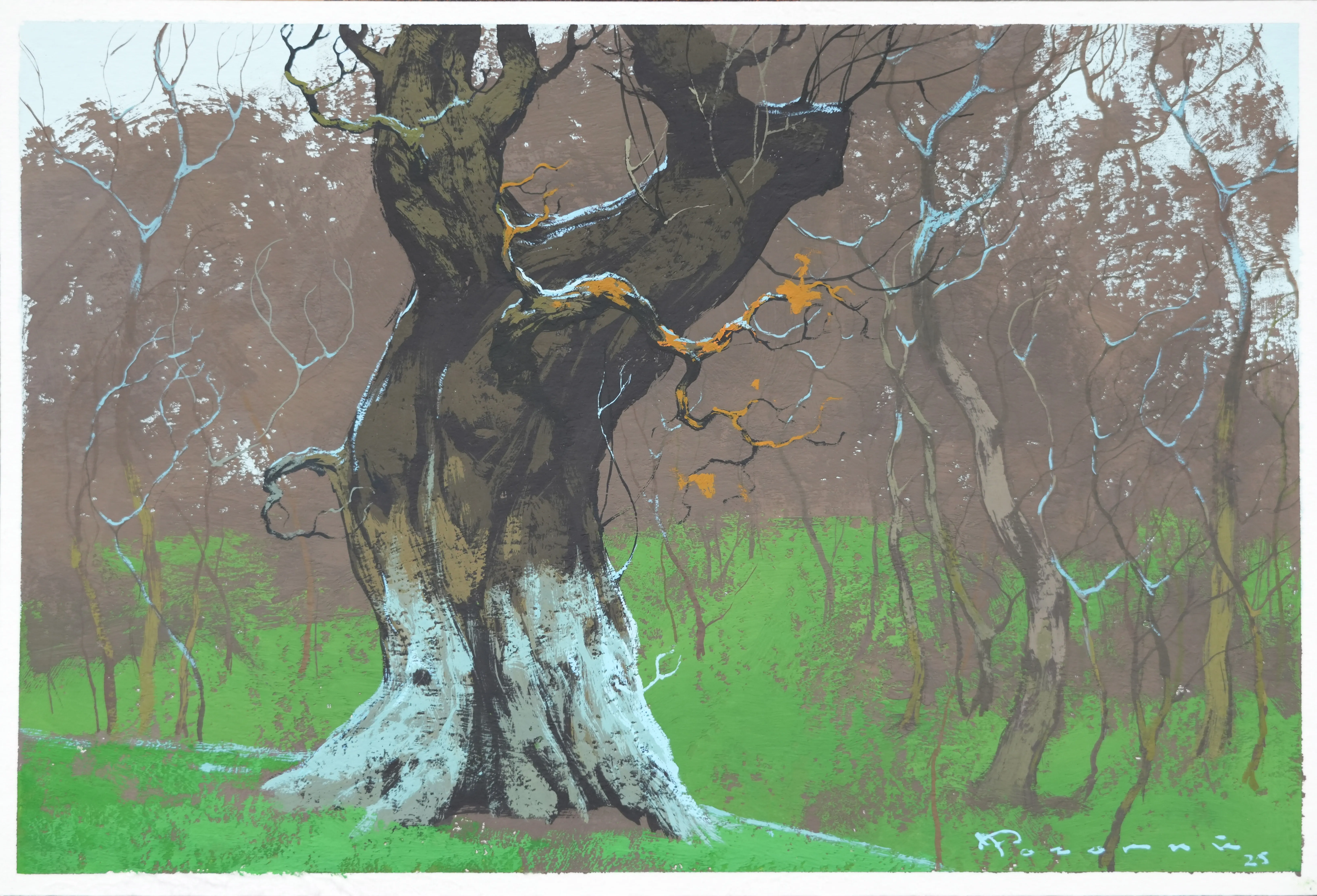 Image of Sketch 201 by Artem Rohovyi, size: 16x24 cm, made of Gouache, paper, Painting medium, from Kharkiv, Ukraine, priced at $300 Photo 1 of 2.