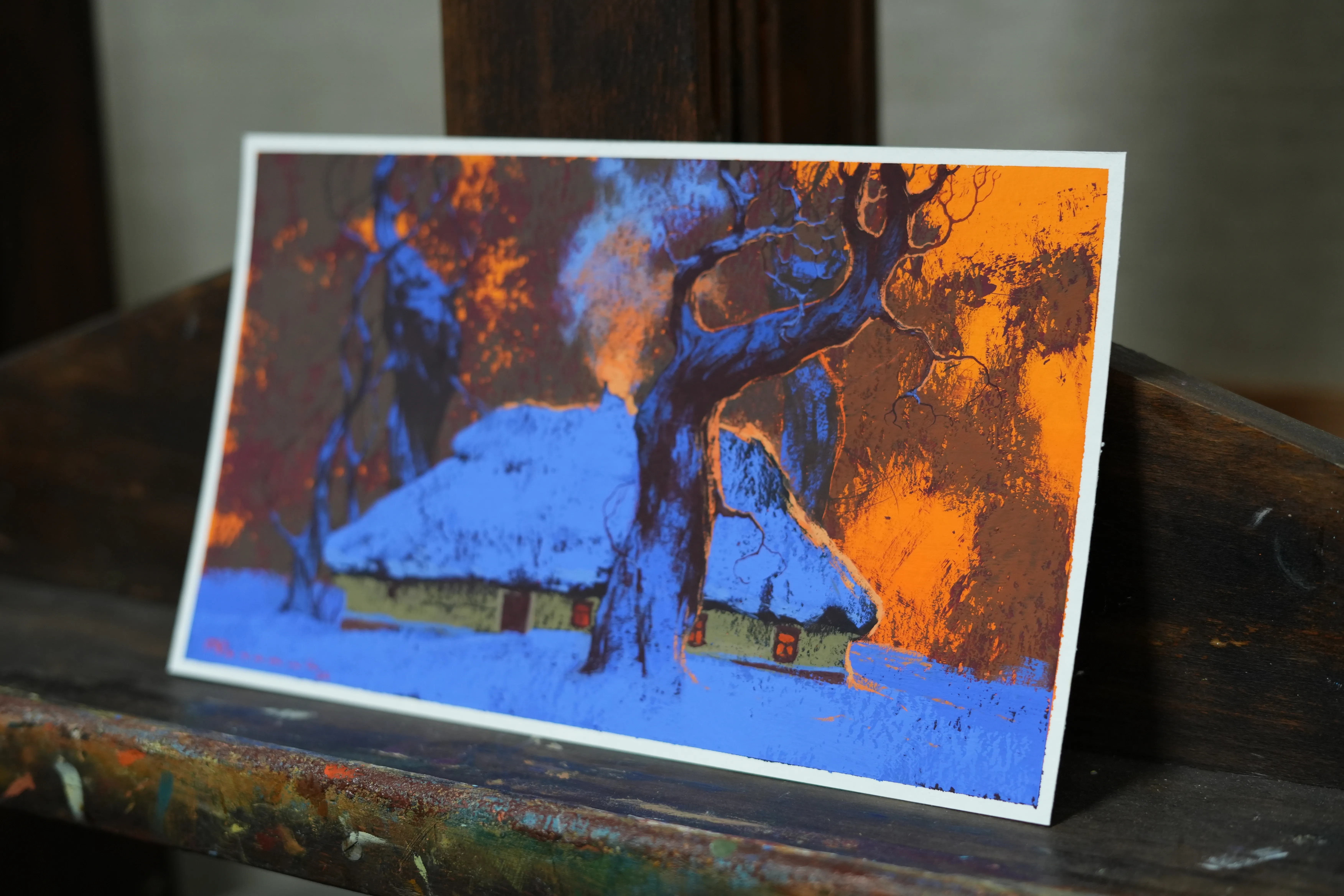 Image of Sketch 205 by Artem Rohovyi, size: 17x29, made of Gouache,paper, Painting medium, priced at $300 Photo 2 of 2.
