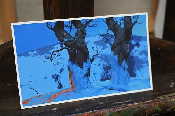 Image of Sketch 206  by Artem Rohovyi, size: 17x29, made of Gouache,paper, Painting medium, from Kharkiv, priced at $300 Photo 2 of 2.