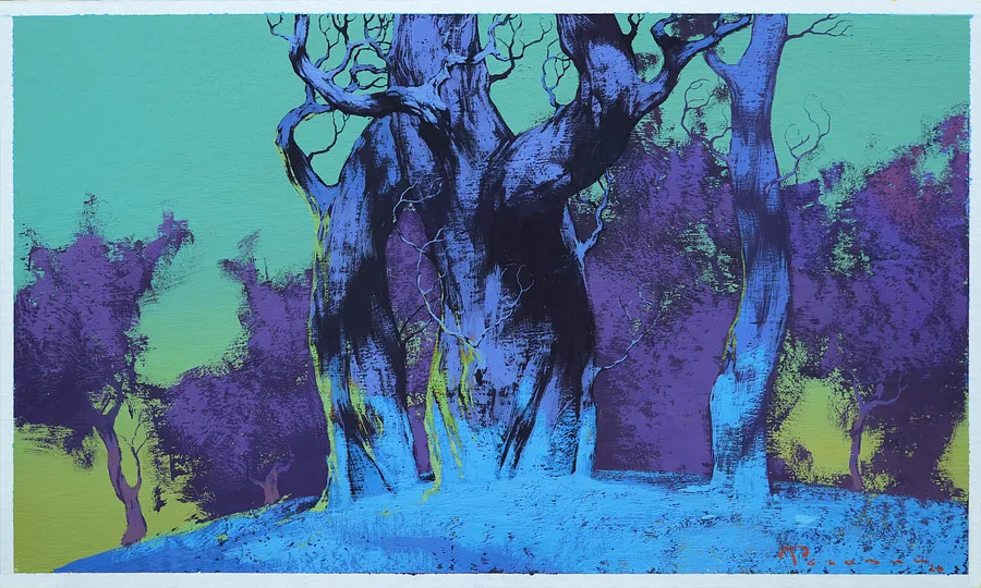 Image of Sketch 207 by Artem Rohovyi, size: 17x29, made of Gouache,paper, Painting medium, from Kharkiv, priced at $300