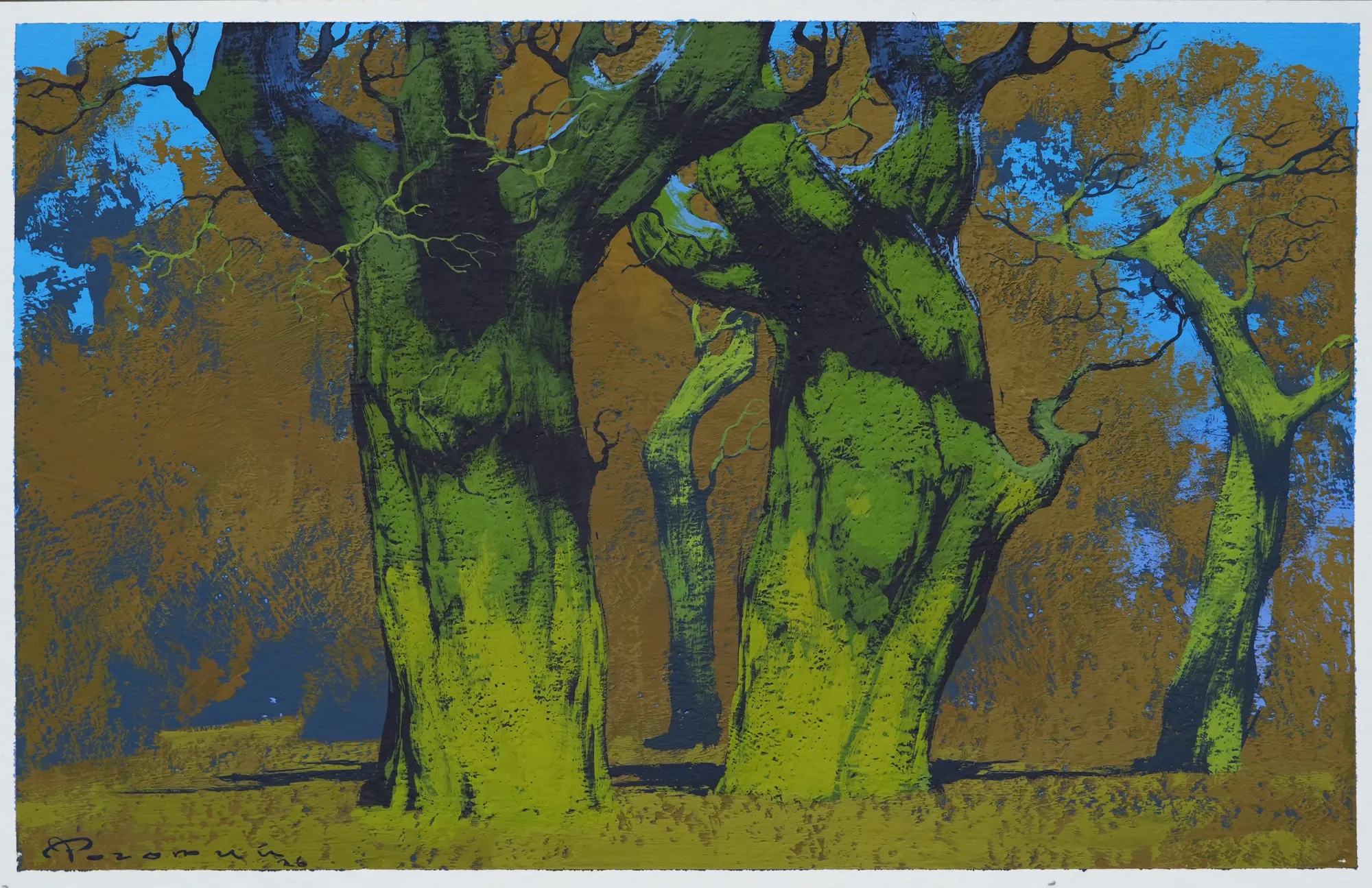 Image of Sketch 102 by Artem Rohovyi, size: 17x27 cm, made of Gouache, paper, Painting medium, from Kharkiv, Ukraine, priced at $300